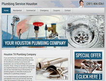 Tablet Screenshot of plumbingservice-houston.com